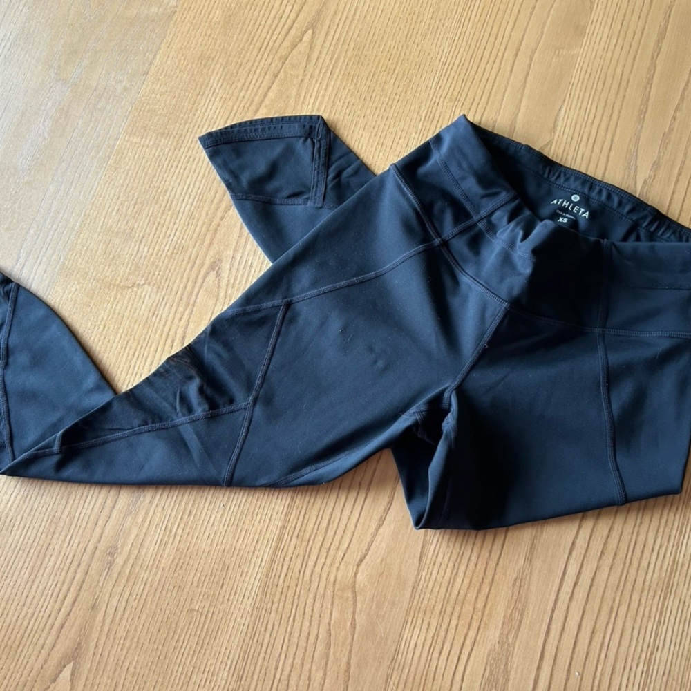 Athleta Jet Black Performance Leggings